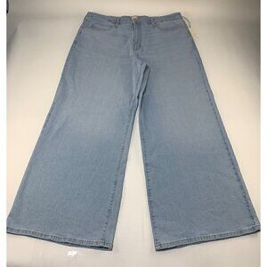 A New Day Lightwash Denim High Rise Wide Leg Jeans 18R New